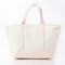 Large Classic Tote -- 18 oz. Heavyweight Durable Canvas -- Natural Canvas & Powder Pink Color